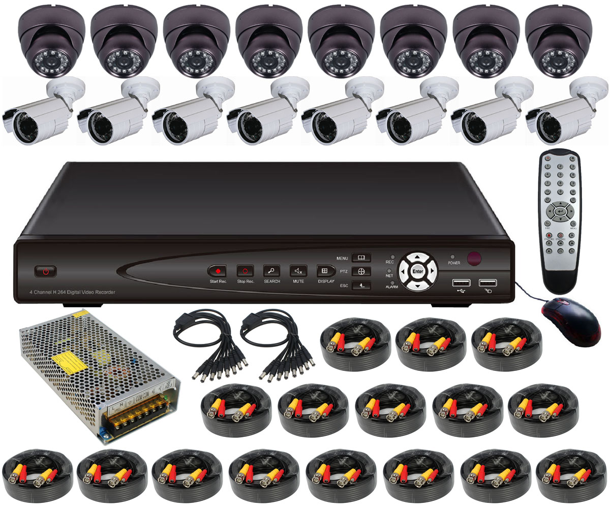 16-Camera Home Surveillance System – home surveillance systems.